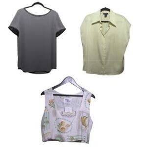 3PK Women’s Tops LOFT, Rachel Roy & Paper Heart| EUC + NWT Normcore Fun Sz L